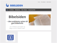 Tablet Screenshot of bibelsiden.no